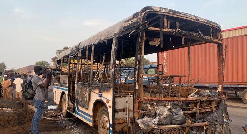 bus attaqué