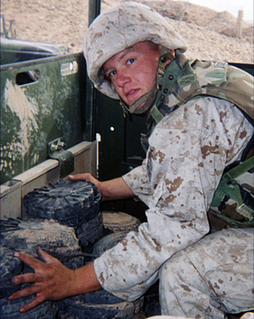 Amerykański żołnierz Tyler Ziegel 
