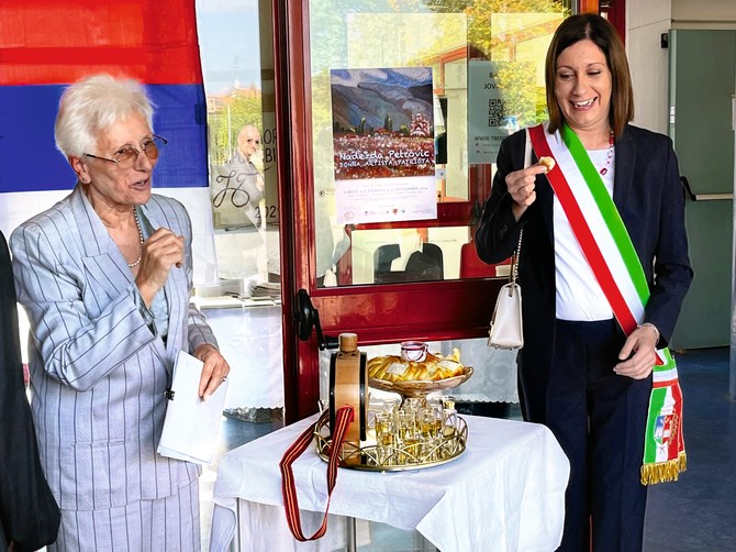Vera Novaković i gradonačelnica Elena Stoko u Trevizu