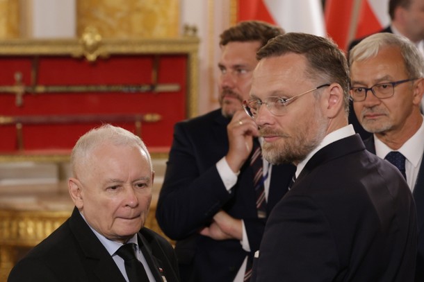 Jarosław Kaczyński i Zbigniew Bogucki, 6 sierpnia 2025 r.