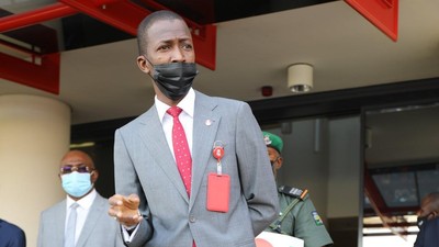 Suspended Chairman of the Economic and Financial Crimes Commission (EFCC), Abdulrasheed Bawa. [Twitter/@officialEFCC]