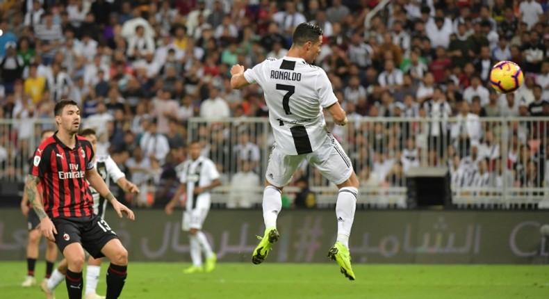 Cristiano Ronaldo's headed in his 16th goal this season for Juventus