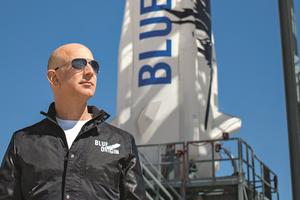Jeff Bezos leci w kosmos. Pierwszy załogowy lot Blue Origin