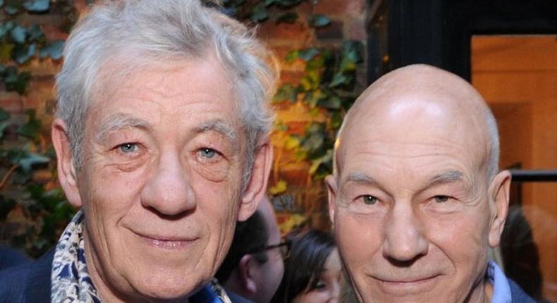 Ian McKelly and Patrick Stewart