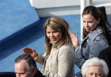 US-INAUGURATION-ARRIVALS-BUSH DAUGHTERS