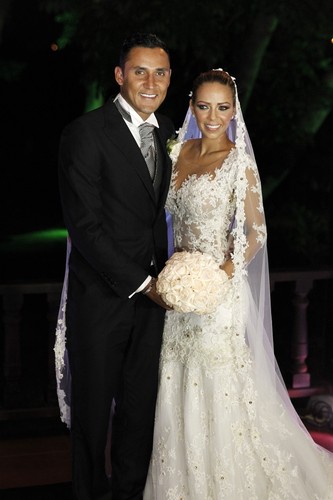 Keylor Navas i Andrea Salas