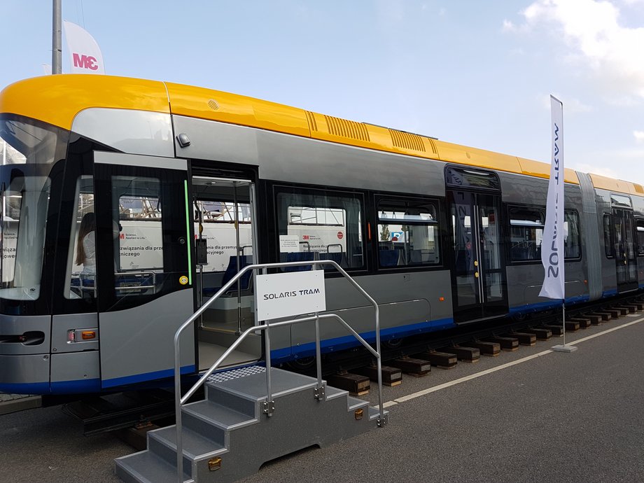 Tramwaj Tramino wyprodukowany dla Lipska