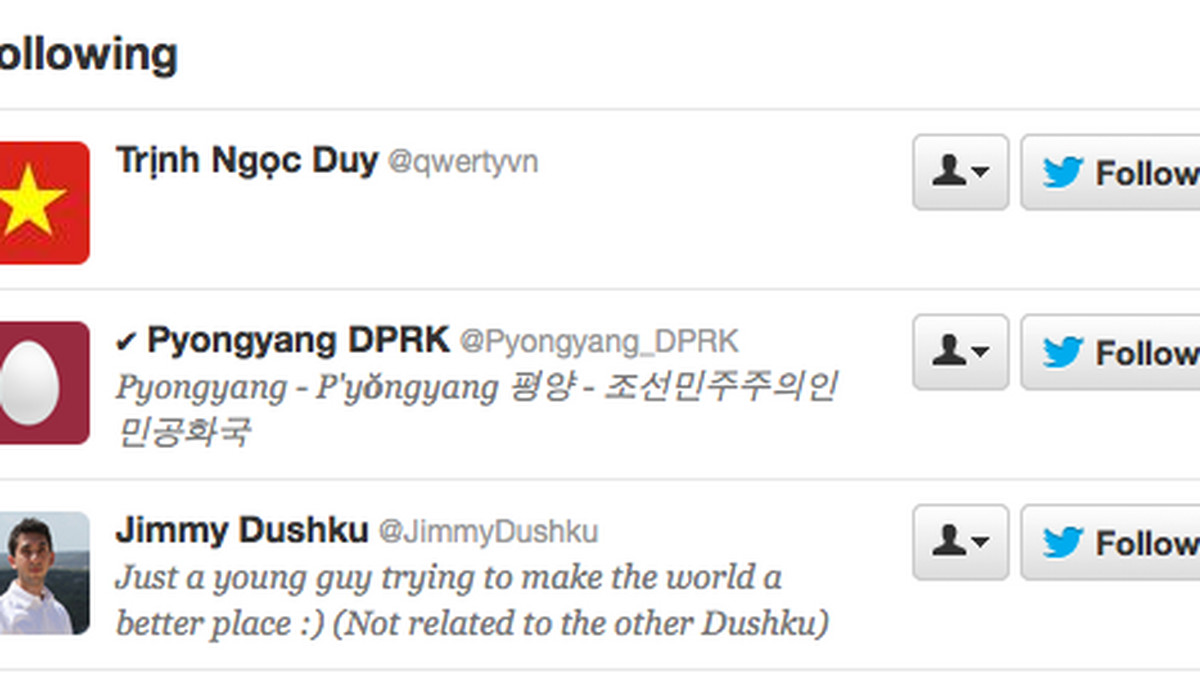 Jak Jimmy Dushku, 25-letni inwestor z USA, został jednym z trzech "przyjaciół" Phenianu (Korea Płn.) na Twitterze? Amerykańskie media szukają odpowiedzi na to pytanie.