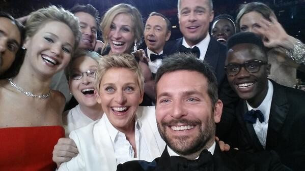Ellen DeGeneres na zdjęciu z gwiazdami