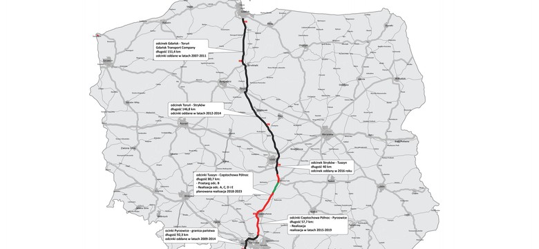 Autostrada A1. Z Gdańska do granicy z Czechami pojedziesz w rekordowym czasie [MAPA i ZDJĘCIA]