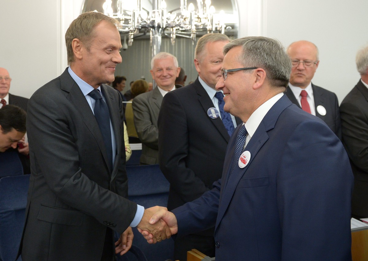 Donald Tusk i Bronisław Komorowski