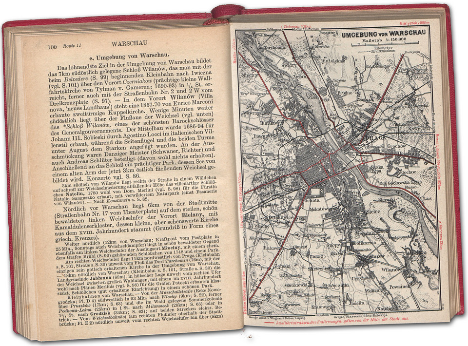 "Das Generalgouvernement : Reisehandbuch" - przewodnik turystyczny wydawnictwa Baedekera po Generalnym Gubernatorstwie z 1943 r. 