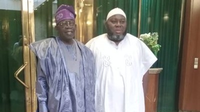 President Bola Tinubu receives Asari Dokubo at Aso Rock Villa. [NTA]