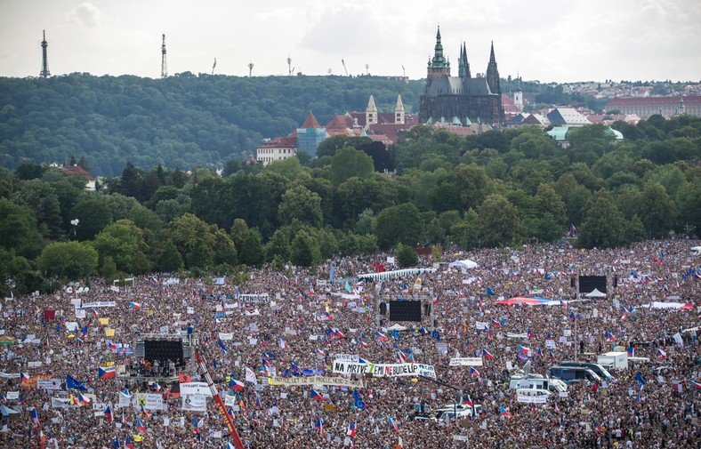 Demonstracja w Pradze