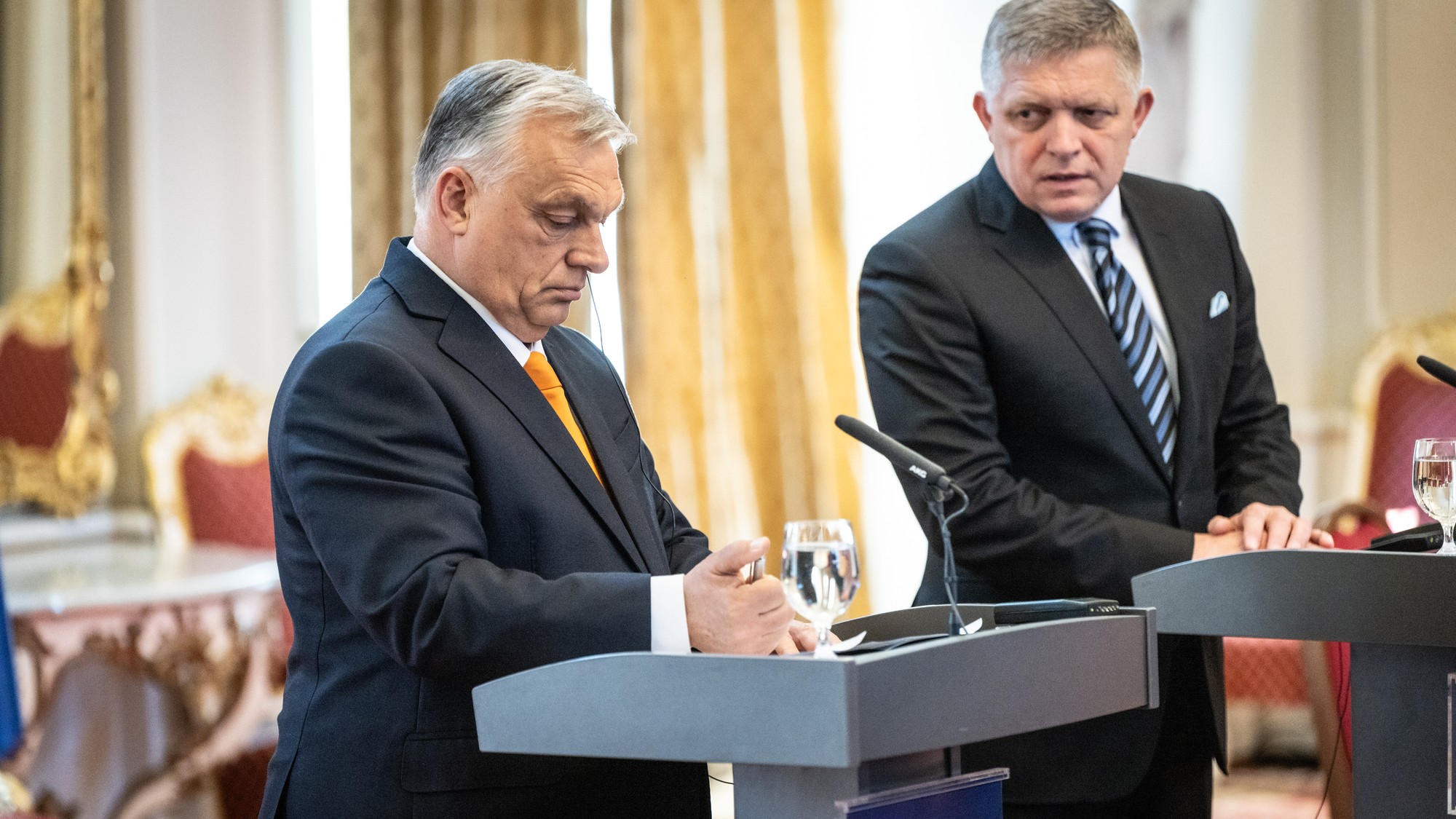Stretnutie Roberta Fica a Viktora Orbána na Úrade vlády SR 28.4.2025