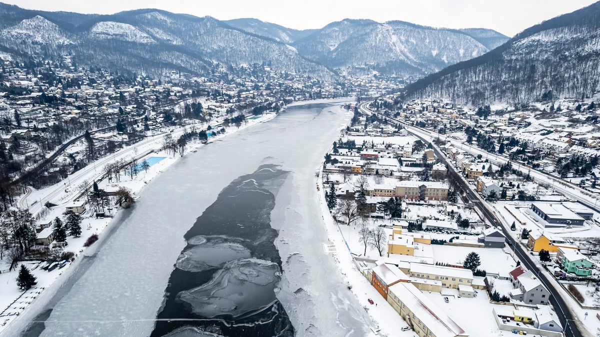 Zamrznuta Elba u Češkoj, 12. januar 2026.