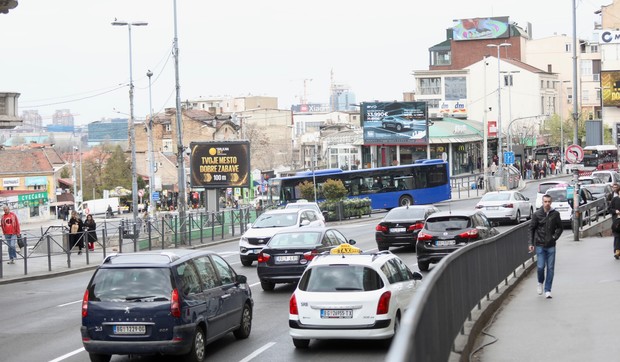 Terazijski tunel gužva u saobraćaju