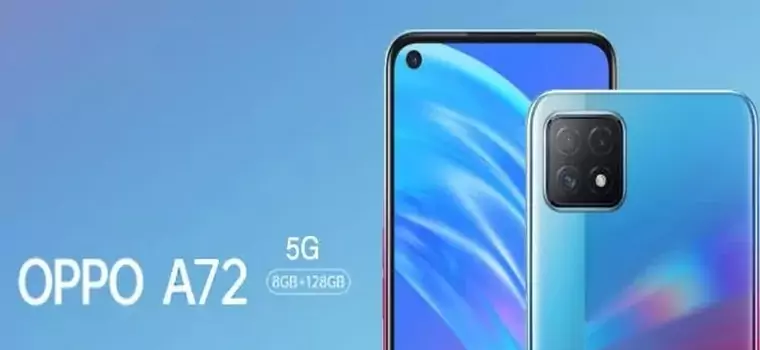 Oppo A72 5G to "średniak" z obsługą internetu nowej generacji