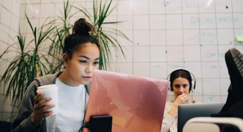 woman on laptop