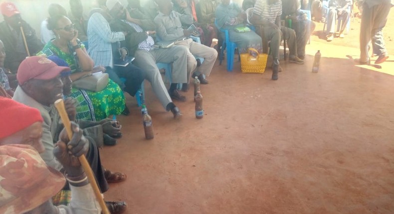 Marsabit leaders served with muddy water during meeting