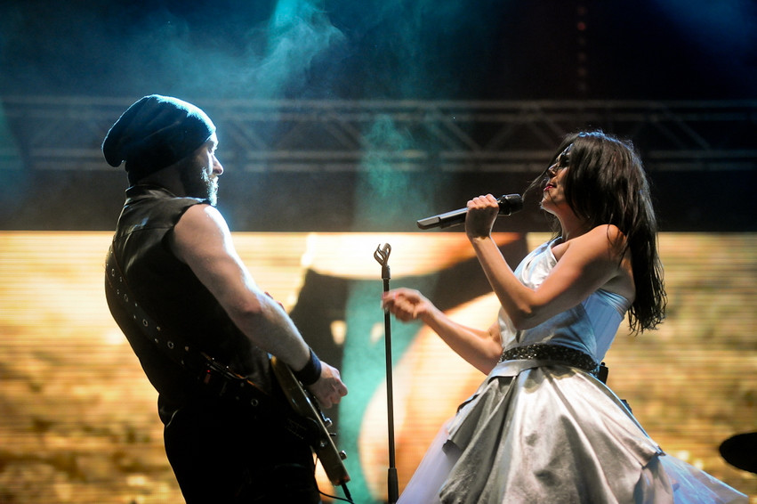 Within Temptation na Jarocin Festival 2012 (fot. Artur Rawicz/Onet.)