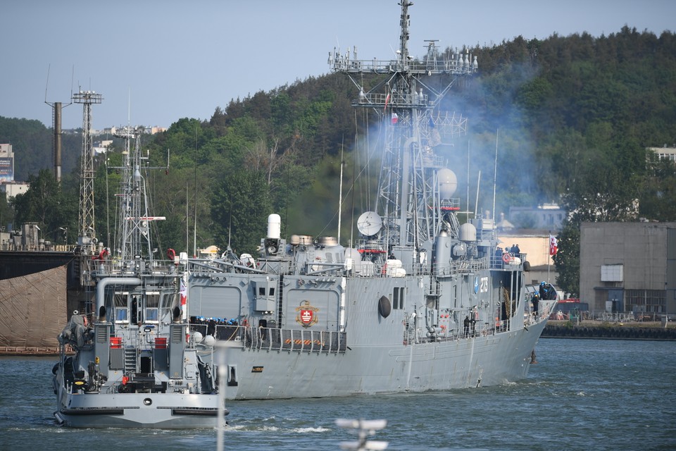 Polska fregata rakietowa ORP Gen. T. Kościuszko w porcie w Gdyni