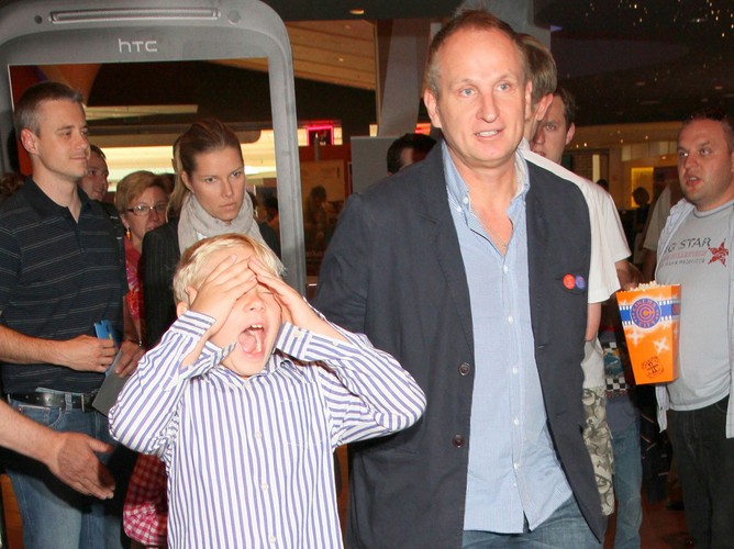 Marek Kościkiewicz z synem