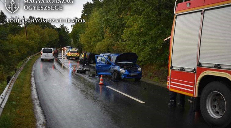 Súlyos baleset történt a gyorshajtás miatt/Fotó: Ügyészség