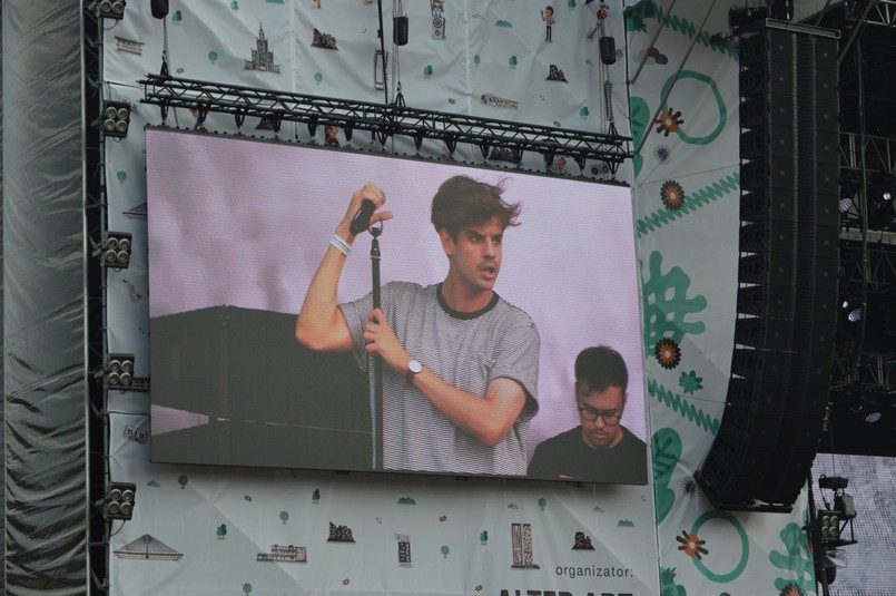 Taco Hemingway podczas koncertu na Orange Warsaw Festival. 2 czerwca 2018