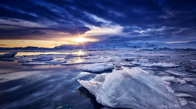 A gleccsernek köszönhetően született Jökulsárlón
Izland egyik természeti csodája, az elmúlt évtizedekben területe a négyszeresére nőtt/Fotó:Northfoto