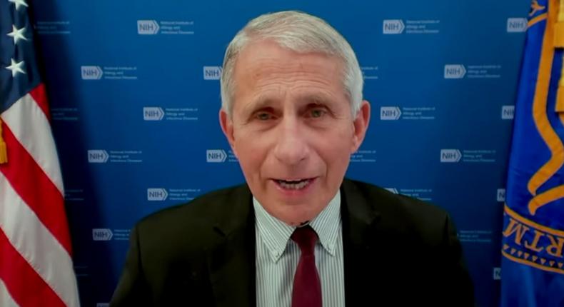 Dr. Anthony Fauci, speaking on June 22, 2021.
