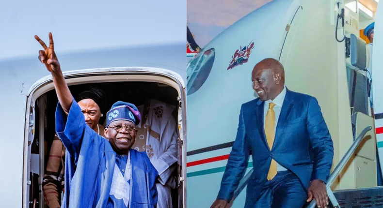 Africa's 'flying presidents' William Ruto and Bola Tinubu face backlash over habitual foreign trips