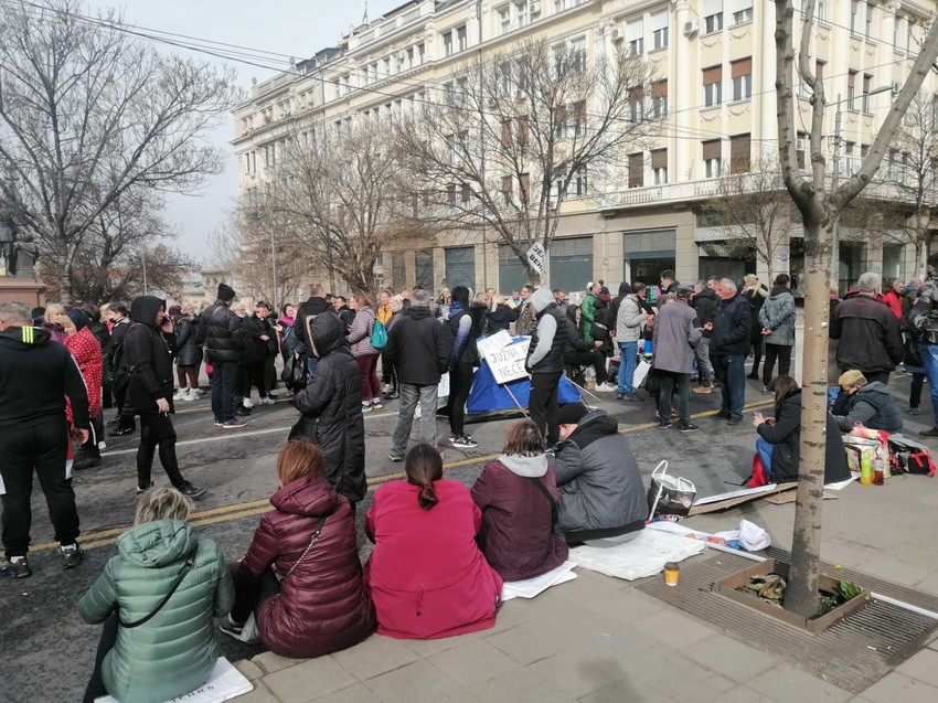 Saobraćajni kolaps zbog protesta