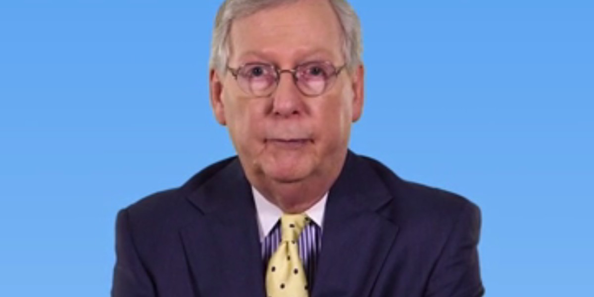 Mitch McConnell during an interview with Business Insider.