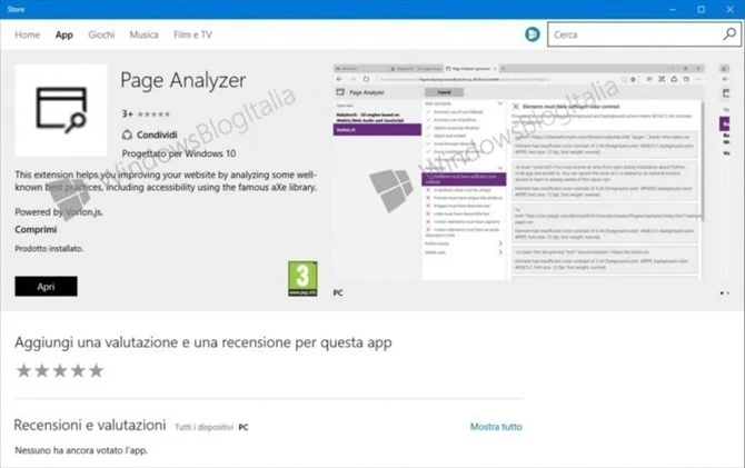 Page Analyzer dla Microsoft Edge