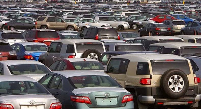 Some of the seized cars ready to auctioned during the exercise which will commence on July 1, 2017