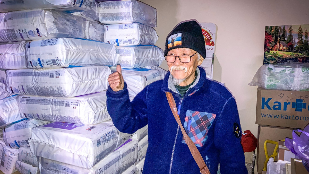 75-letni Japończyk mieszka w Charkowie. "Gdzieś muszę zakończyć życie"