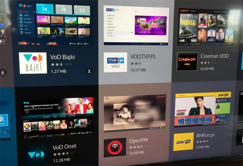 Coraz więcej aplikacji pojawia się w nowym Smart TV Samsunga