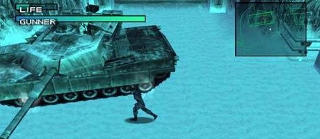 Screen z gry "Metal Gear Solid".