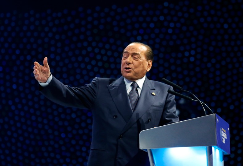 Silvio Berlusconi podczas kongresu EPL