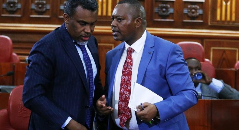 DPP Noordin Haji with DCI boss George Kinoti