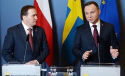 Szwecja: Duda i Loefven o dialogu Polski z UE o państwie prawa