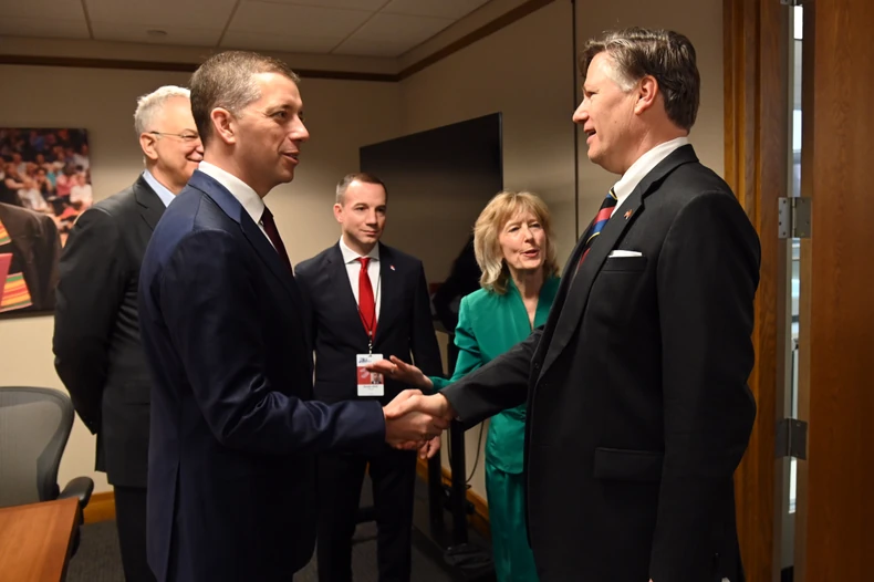 Marko Đurić sa Kristoferom Landauom