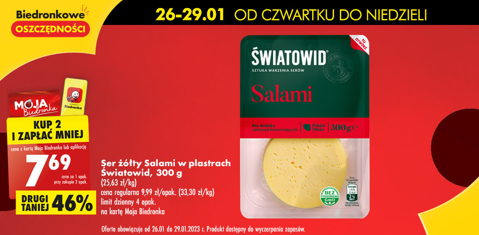 Ser żółty salami - 7,69 zł