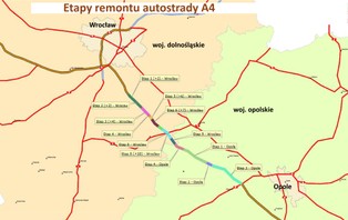 Latem uciążliwe remonty na autostradzie A4. Ale niższych cen za przejazd nie będzie