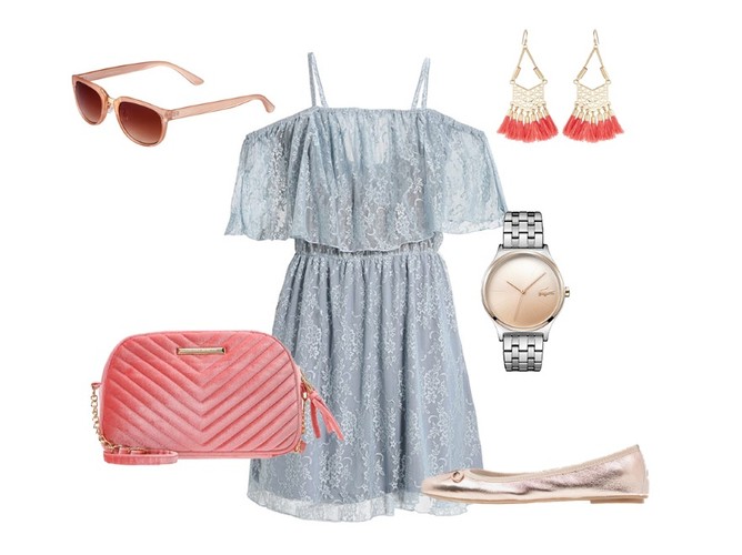 STYLIZACJE z koronkową sukienką