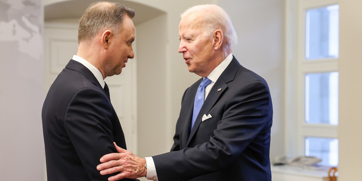 Prezydenci Andrzej Duda i Joe Biden