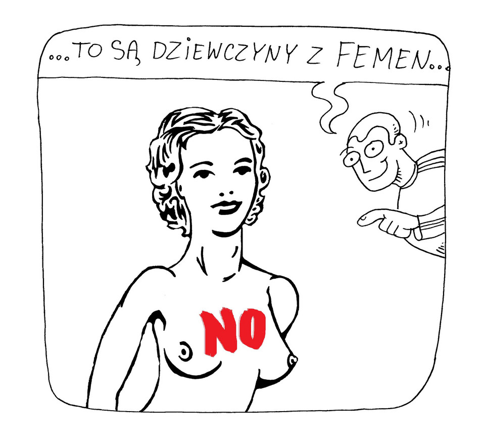 Trzy paski - pussy femen