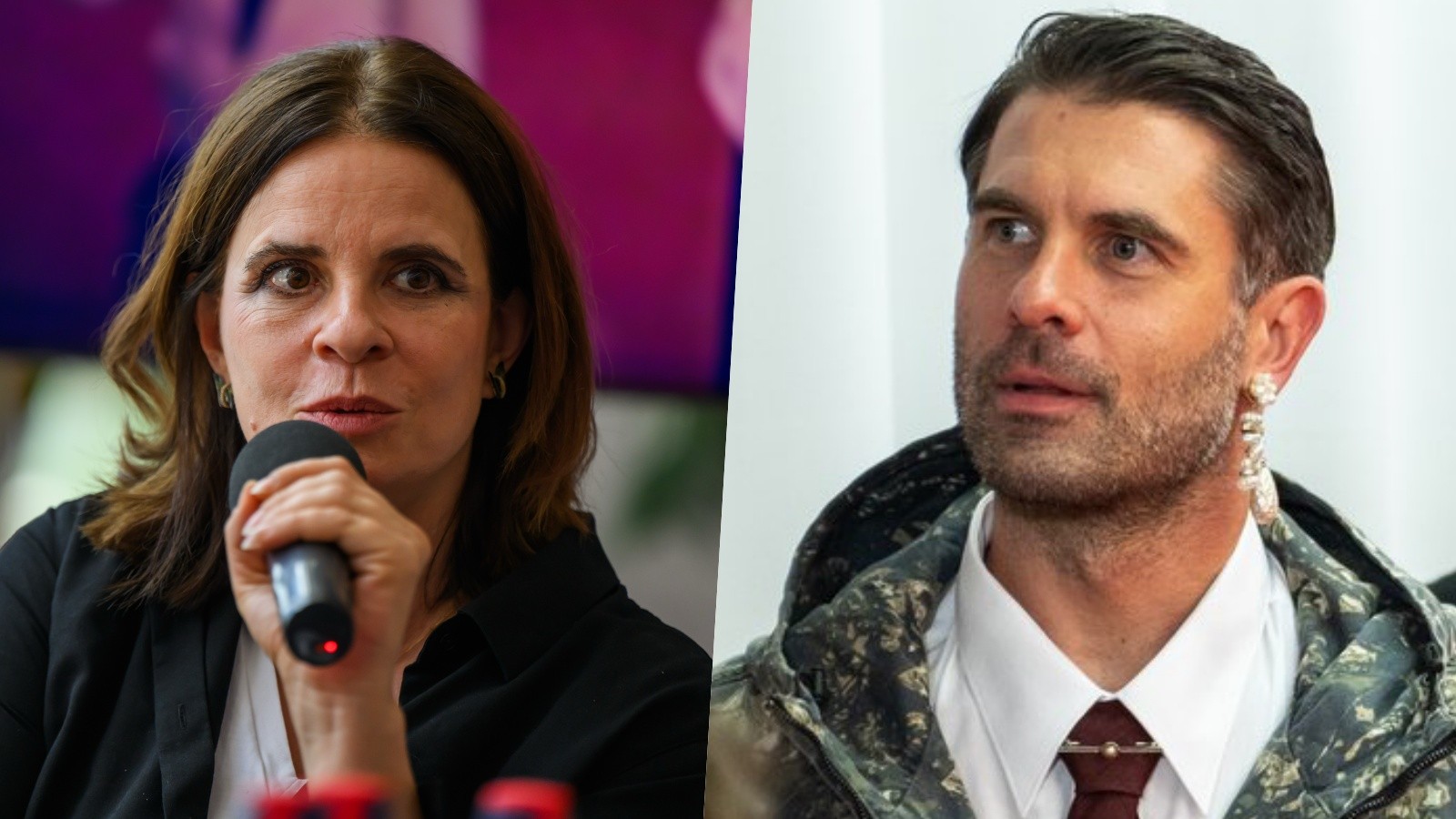 Herečka Zuzana Fialová a herec Ján Dobrík. 