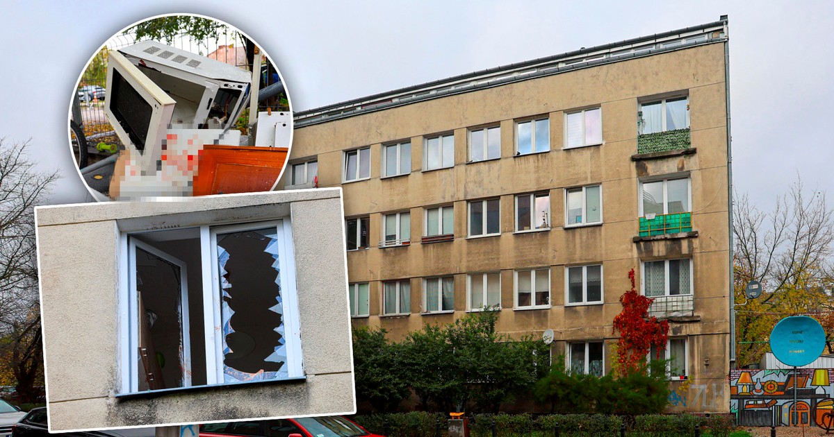Dantejskie sceny w Warszawie. Wybił okno i wyrzucił przez nie sprzęt. Noże latały jak pociski. Kamila mogła zginąć